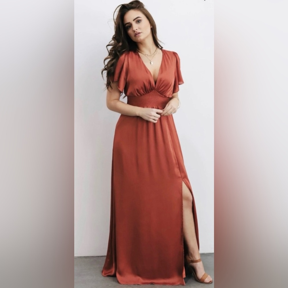 NWT Baltic Born Prague Satin Maxi Dress size XXXL
